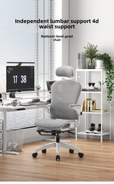 4D Adjustable Ergonomic Office Chair with foot support